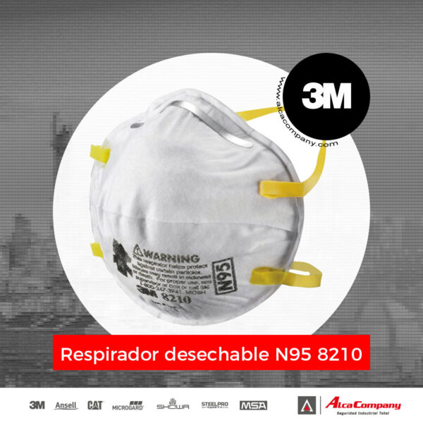 Respirador desechable N95 8210