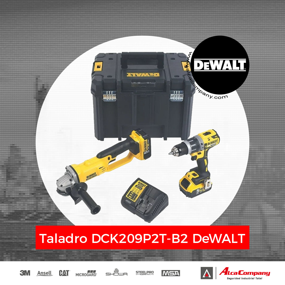Taladro DCK209P2T-B2 DeWALT Taladro DCK209P2T B2 DeWALT