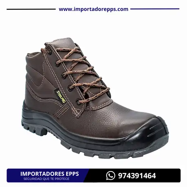 Bota de seguridad WORKER marrón Antiperforante-SteelPro