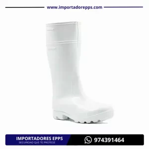 Bota industrial QUIMICA blanca Impermeable-Alcany